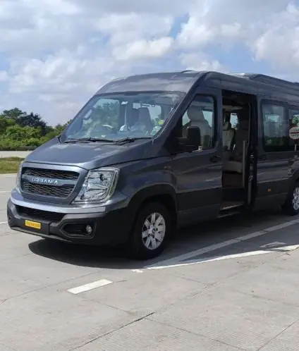 Grey Force Urbania van parked on a road